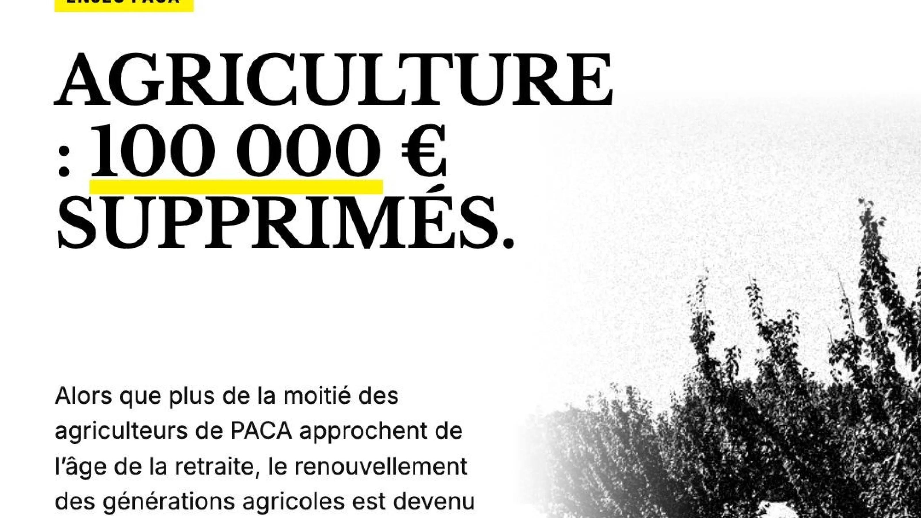 La Région PACA sacrifie l'agroécologie