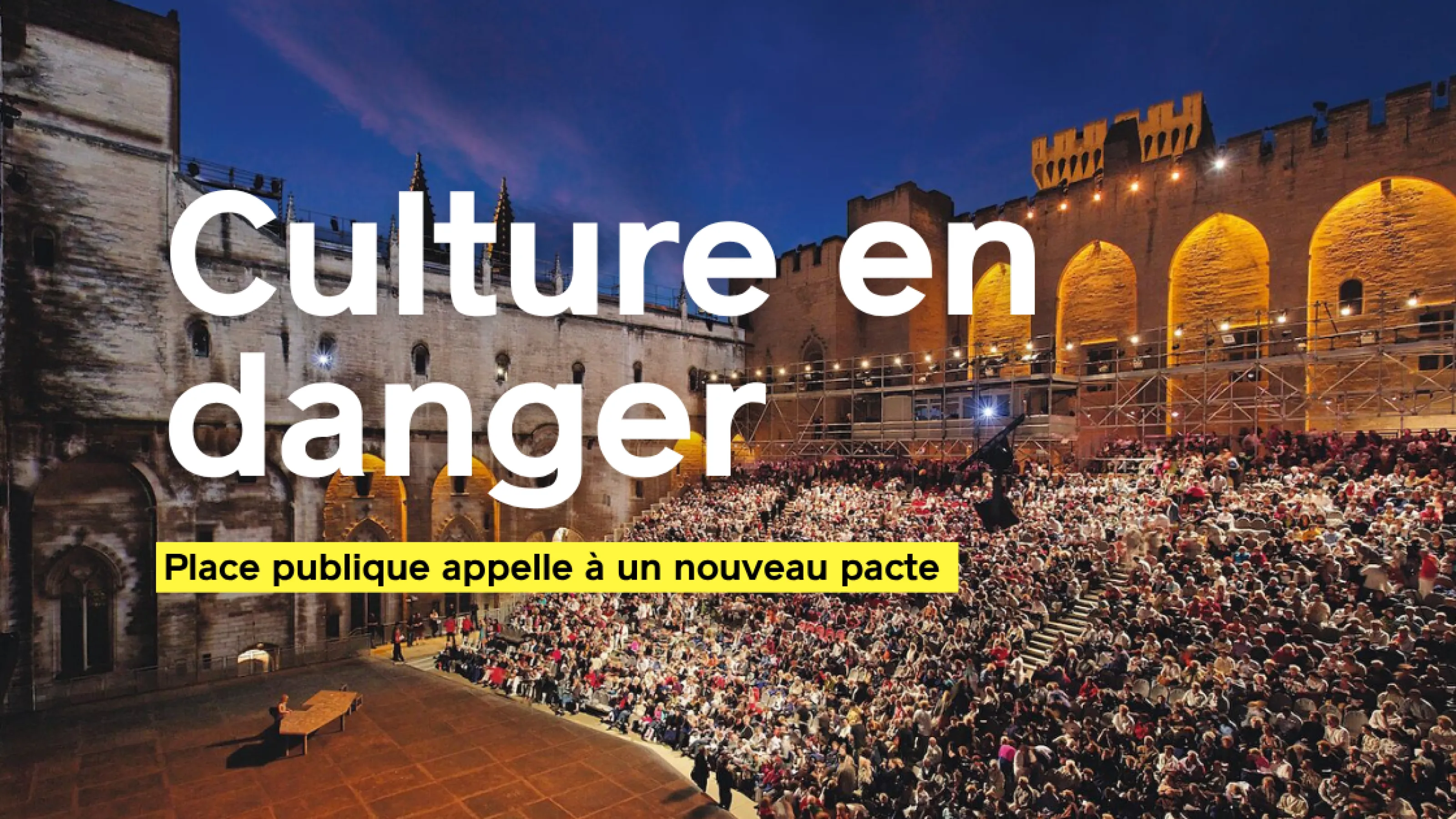 Culture en danger : Place publique appelle à un nouveau pacte
