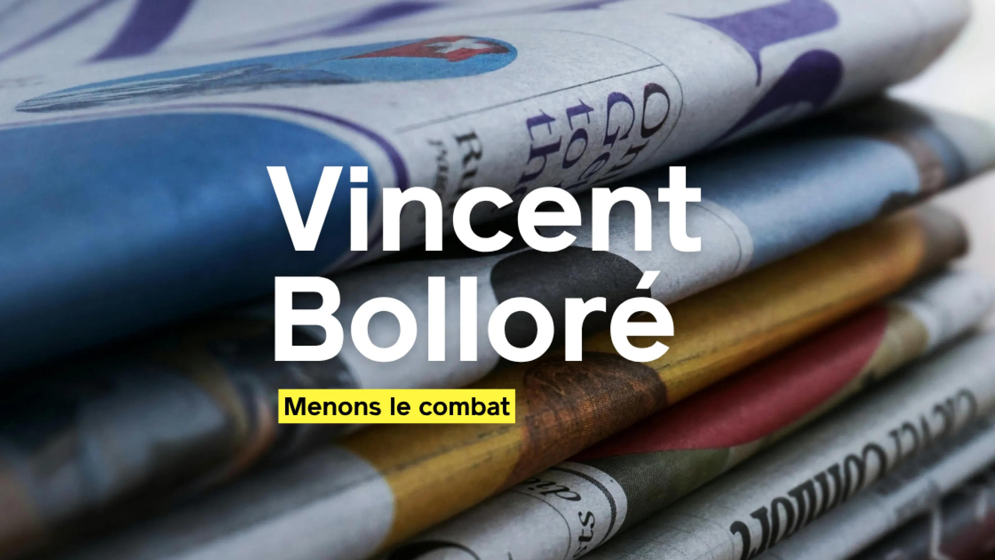 Menons le combat contre la mainmise de Vincent Bolloré sur le monde des idées et de la création.