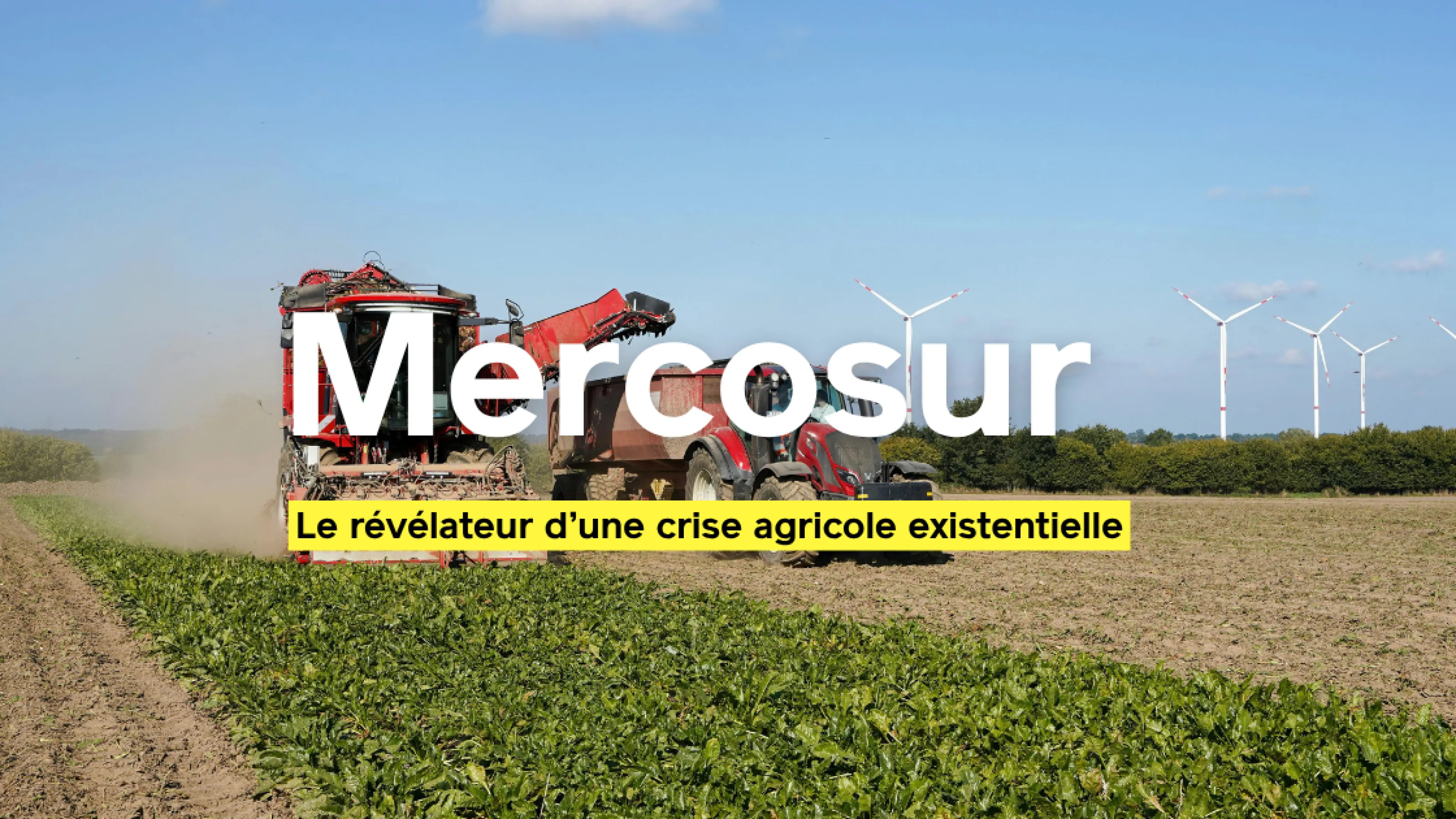 Mercosur : le révélateur d’une crise agricole existentielle.